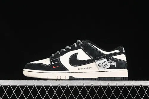 All categories Nk SB Dunk Series Nk SB Dunk Low High-end customized low-top sneakers Nike SB Dunk Low Stussy series Patch black hook Anniversary high-end customized low-top casual sneakers YX5066-295